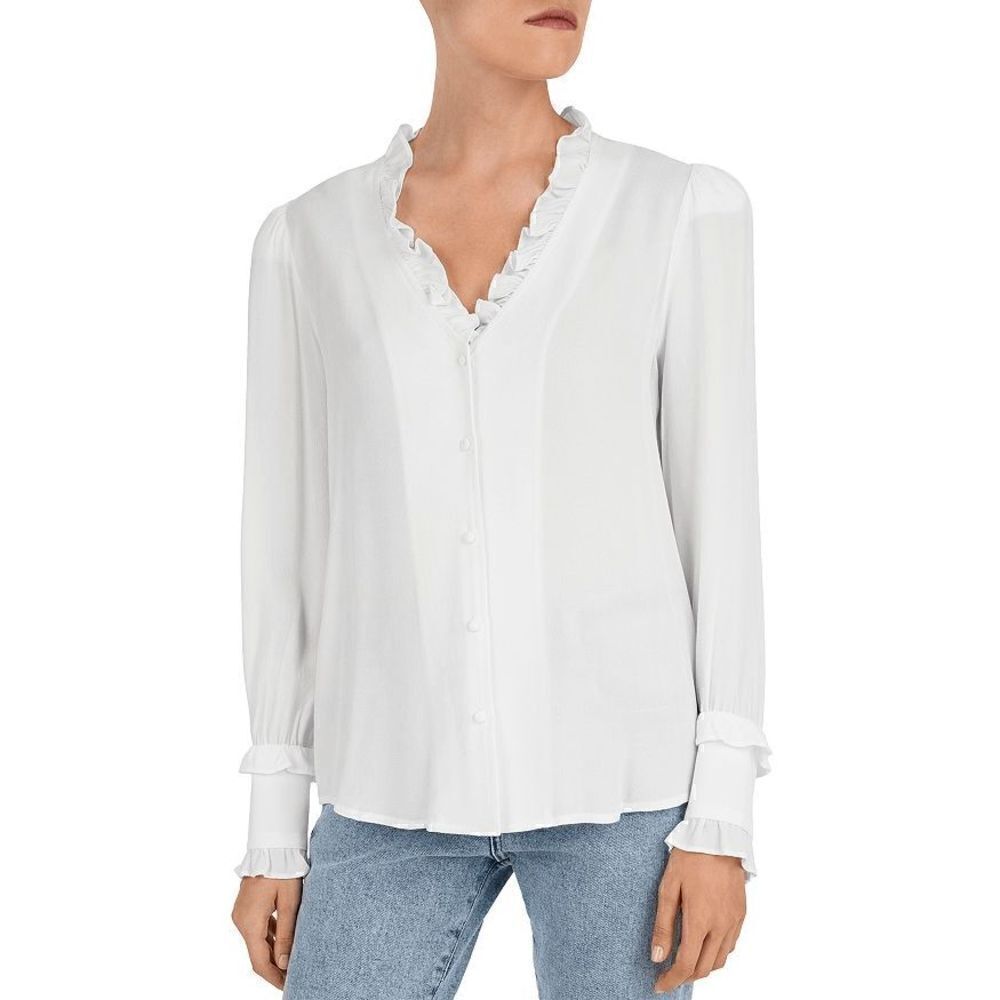 ba&sh Unity Puff-Sleeve Blouse 